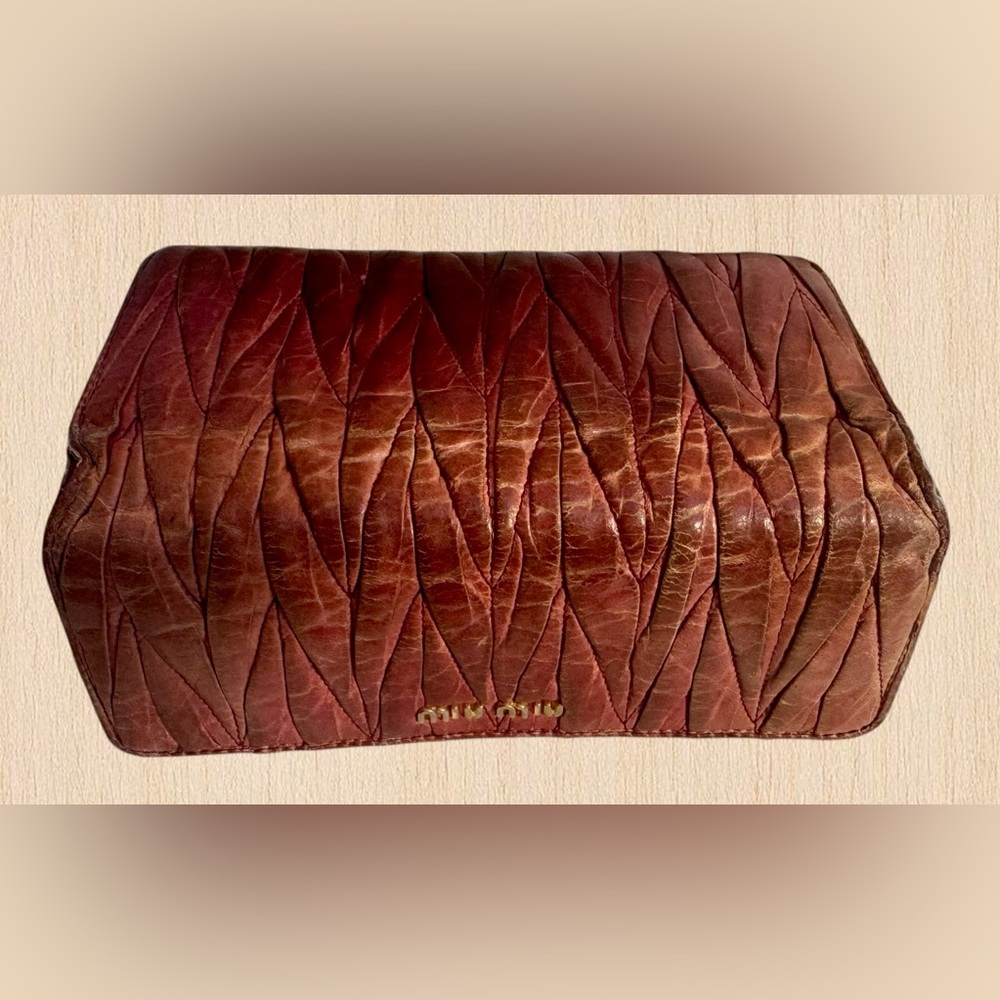 Miu Miu Matelassé Leather Continental Wallet - Picture 6 of 10